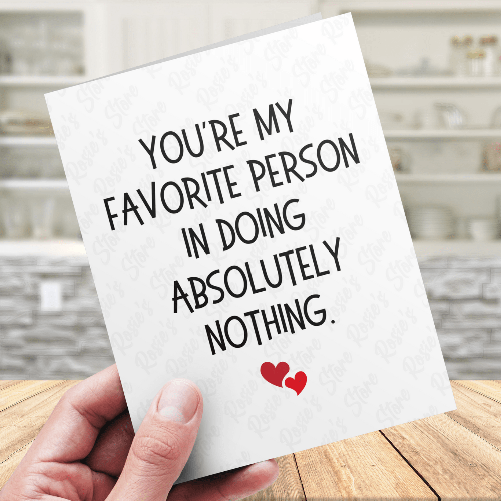 Greeting Card: You're My Favorite Person