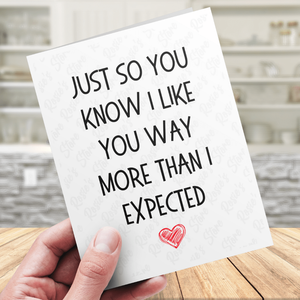 Couple Greeting Card: Just So You Know