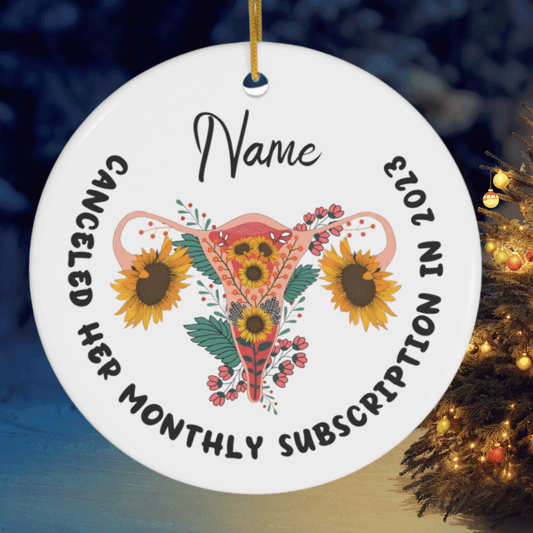 Hysterectomy, Personalized Ornament: Monthly Subscription