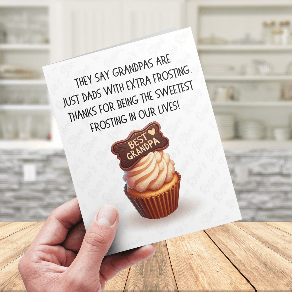 Grandpa Greeting Card: They Say Grandpas Are Just...