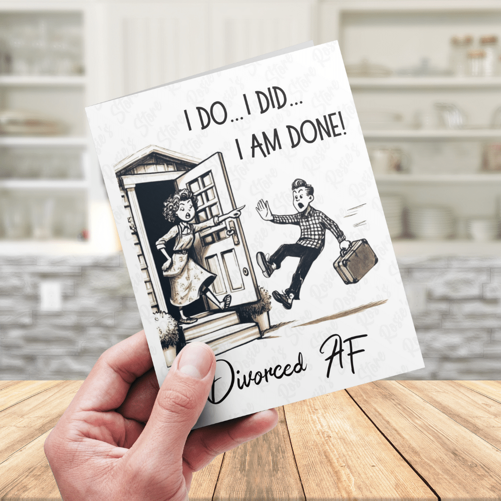 Divorce Greeting Card For Her: Divorced AF