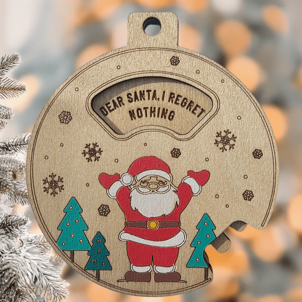 Funny Christmas Ornament: Dear Santa, It's A Long Story