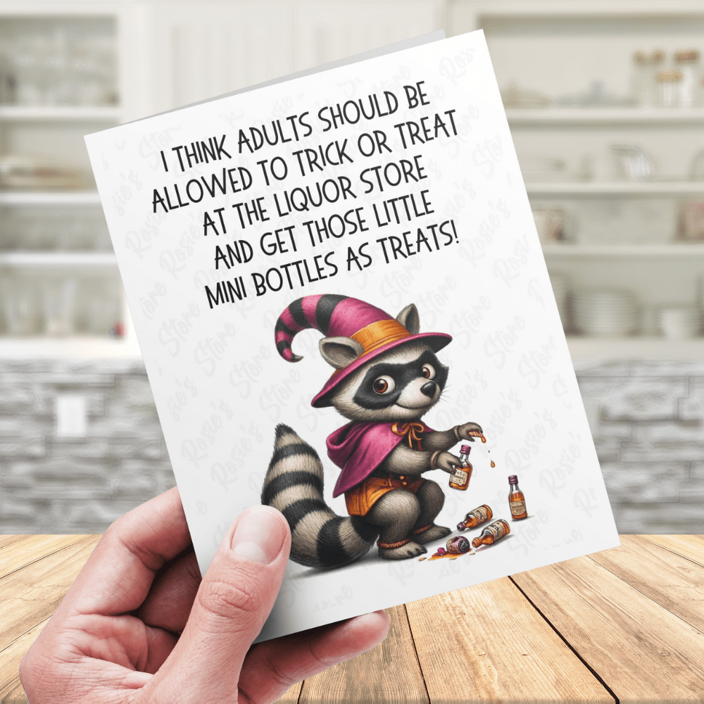 Halloween Digital Greeting Card: I Think Adults Should Be Allowed To Trick Or Treat...