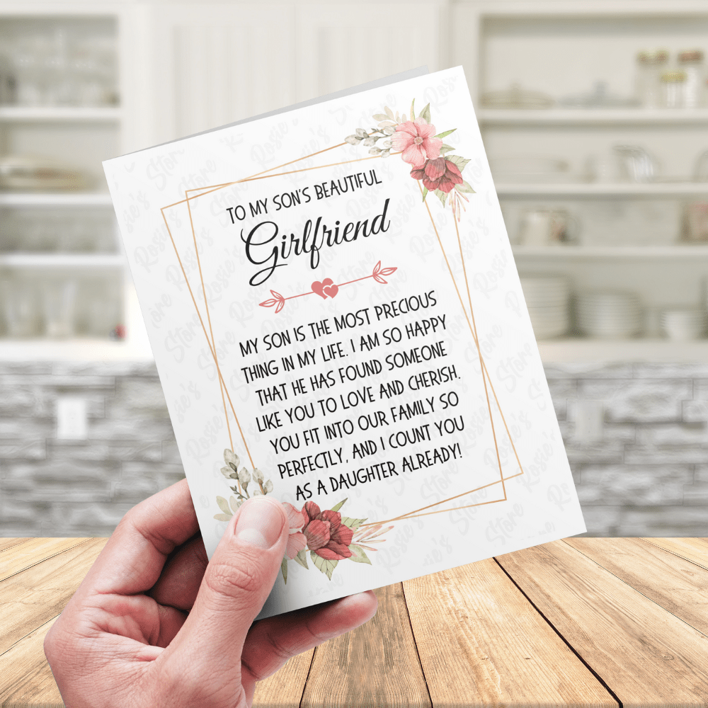 Girlfriend Digital Greeting Card For Son's Girlfriend: I Count You As A Daughter Already...