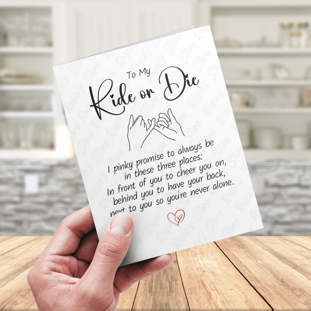 Friendship Digital Greeting Card: To My Ride or Die...