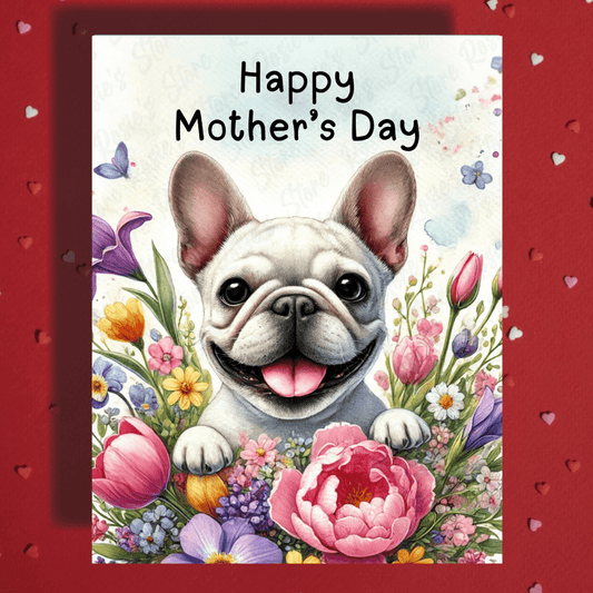 Mom Gift, Greeting Card, French Bulldog: Happy Mother's Day