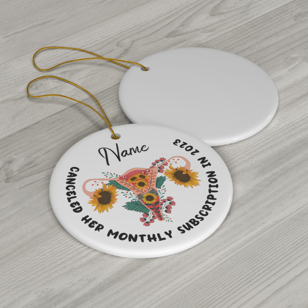 Hysterectomy, Personalized Ornament: Monthly Subscription
