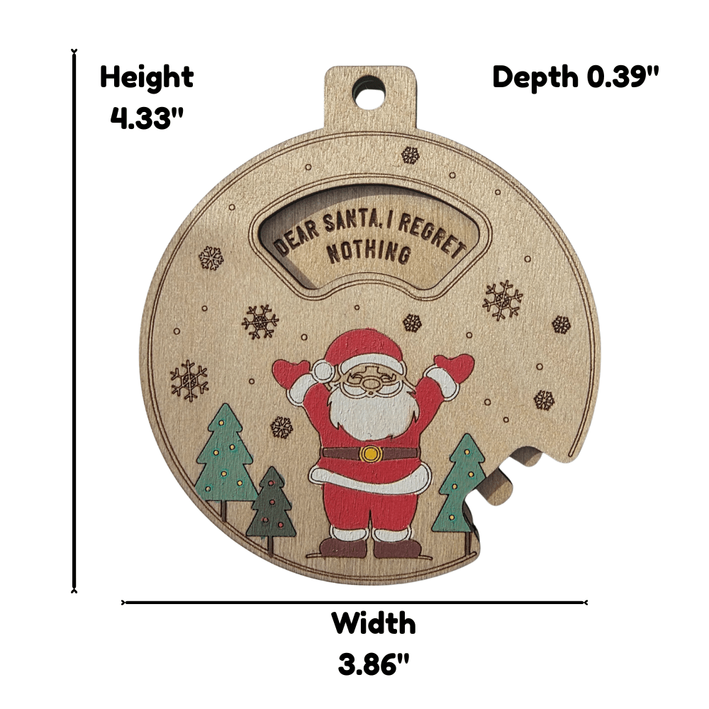 Funny Christmas Ornament: Dear Santa, It's A Long Story