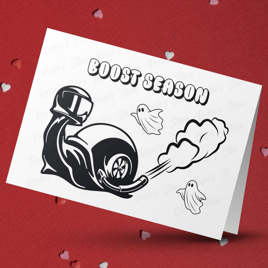 Boost Season Snail Ghost Card for Car Lovers