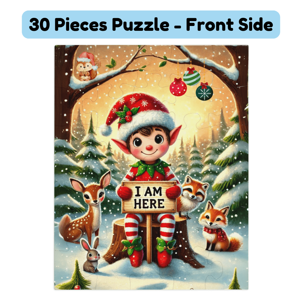 Christmas Gift, Personalized Elf Letter Double-Sided Jigsaw Puzzle: Hello From Your Elf (Elves)
