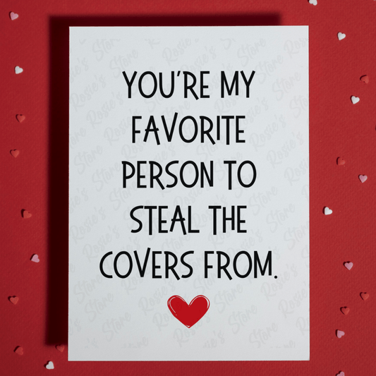 Couple Greeting Card: Cover Thief