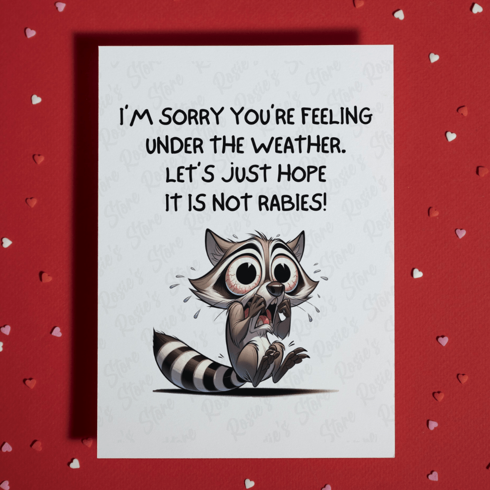 Get Well, Greeting Card: I'm Sorry You're Feeling Under The Weather...