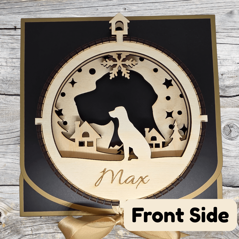 3D Wooden Dog Ornament: German Shorthaired Pointer