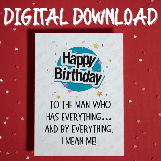 Dad Digital Birthday Greeting Card: Everything Dad