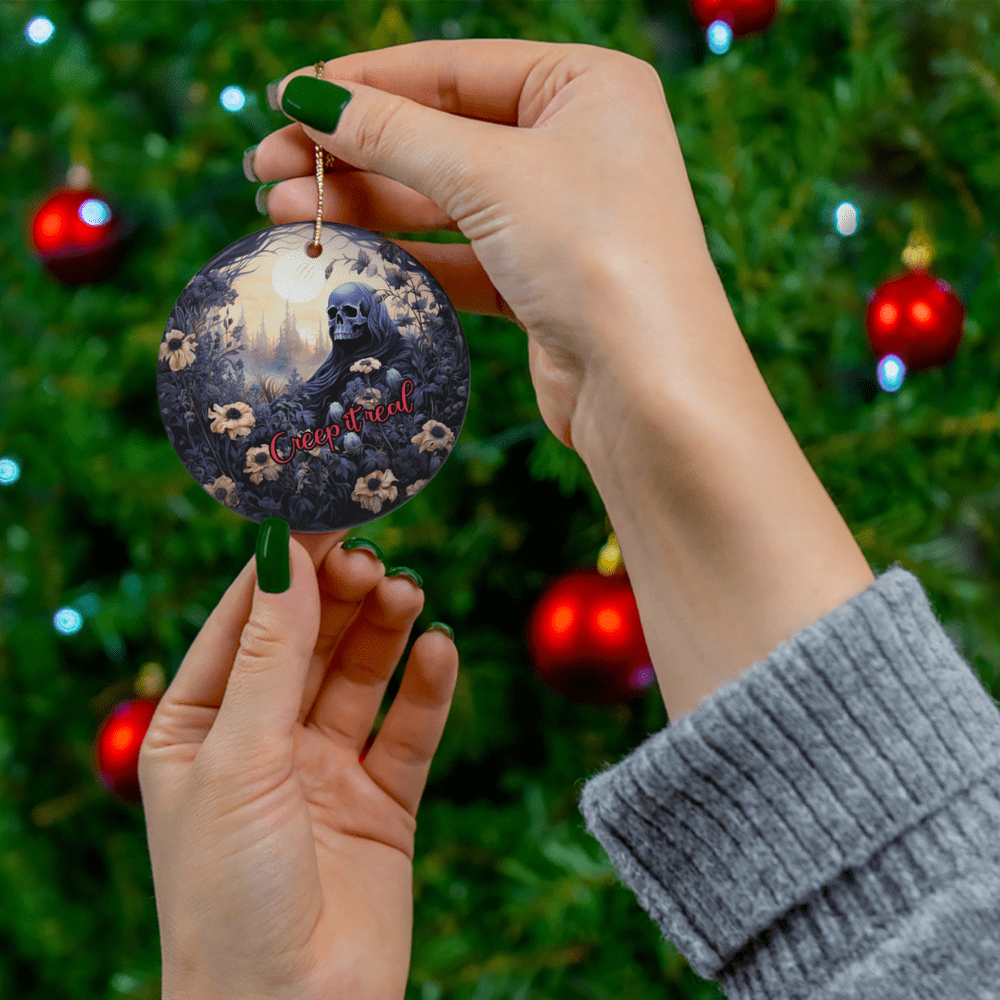 Halloween Ceramic Ornament: Creep It Real