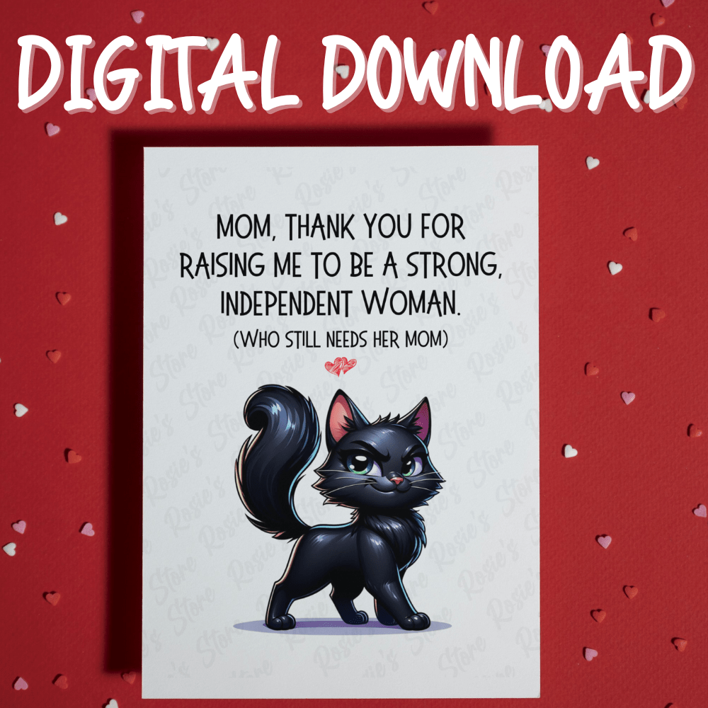 Mom Digital Greeting Card: Mom, Thank You For Raising Me...