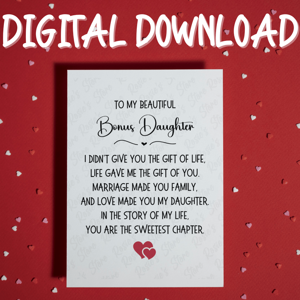 Bonus Daughter Digital Greeting Card: The Gift Of Life