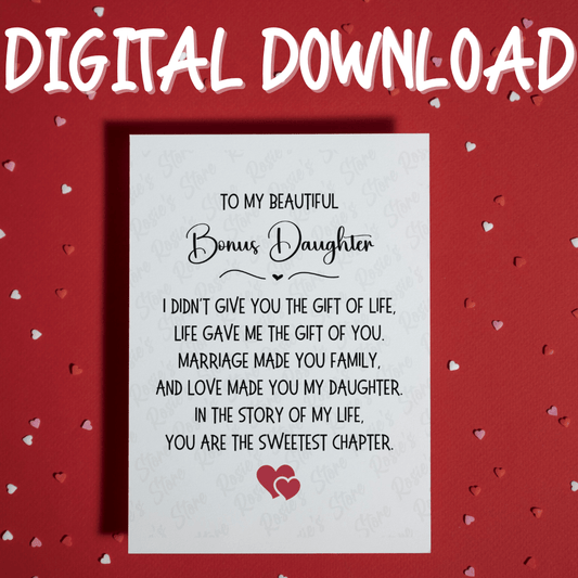 Bonus Daughter Digital Greeting Card: The Gift Of Life
