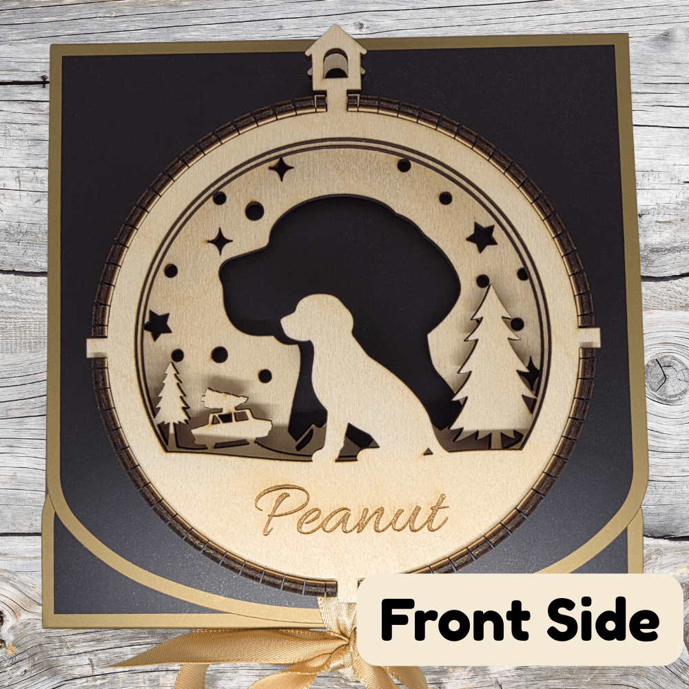 3D Wooden Dog Ornament: Beagle