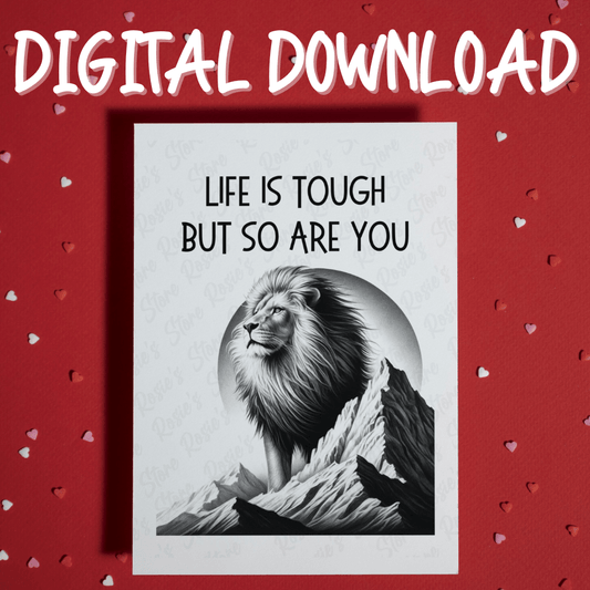 Get Well Digital Greeting Card: Life Is Tough...