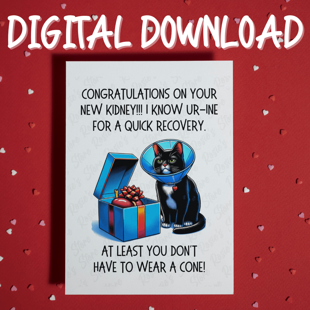 Kidney Digital Greeting Card: Congratulations On Your New Kidney...
