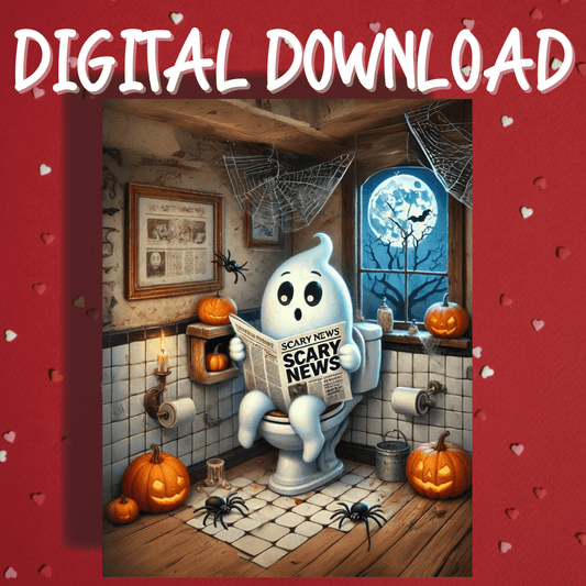 Halloween Ghost Digital Greeting Card: Scary News