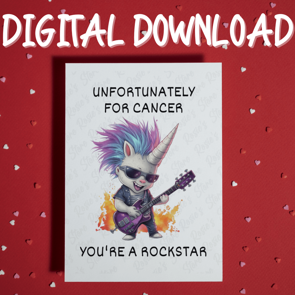 Cancer Digital Greeting Card: Unfortunately For Cancer...