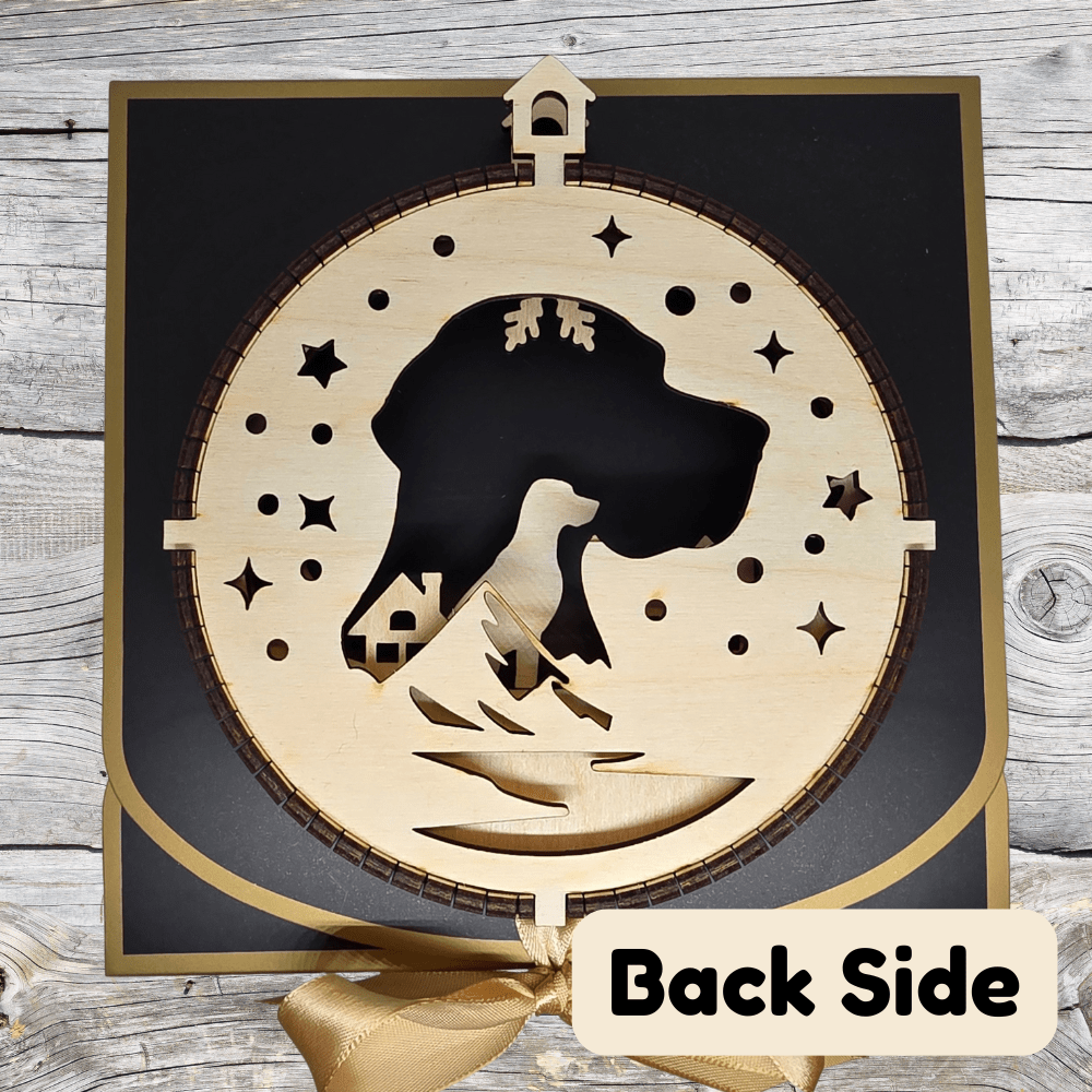 3D Wooden Dog Ornament: German Shorthaired Pointer