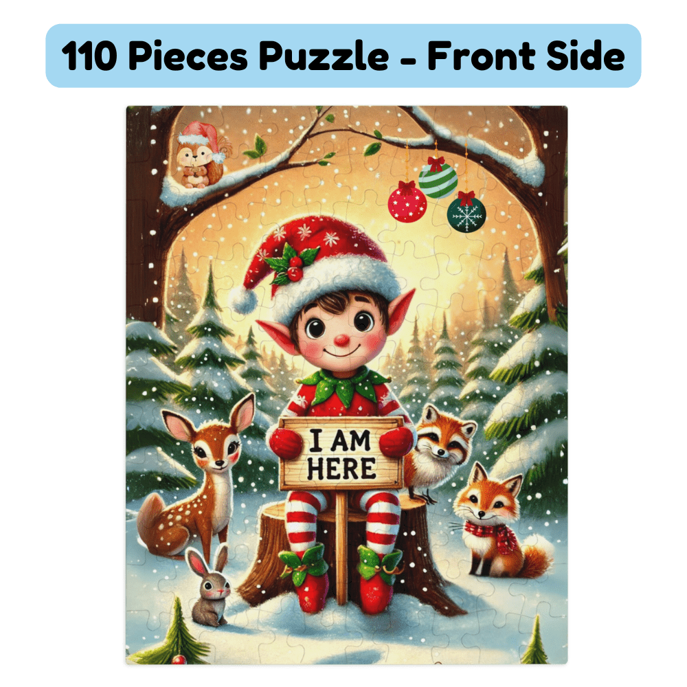 Christmas Gift, Personalized Elf Letter Double-Sided Jigsaw Puzzle: Hello From Your Elf (Elves)