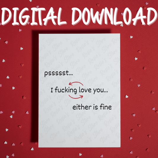 Couple Digital Greeting Card: Pssssst....