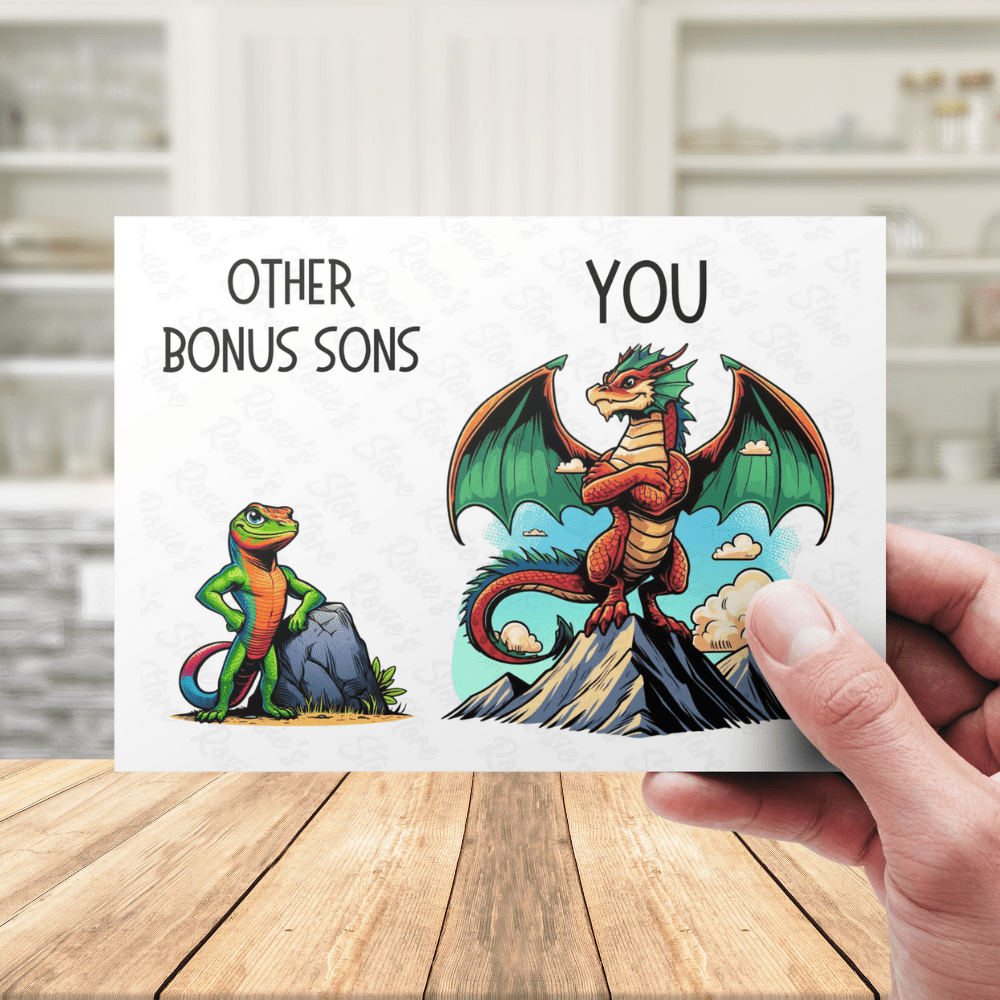 Bonus Son Greeting Card: Other Bonus Sons - You