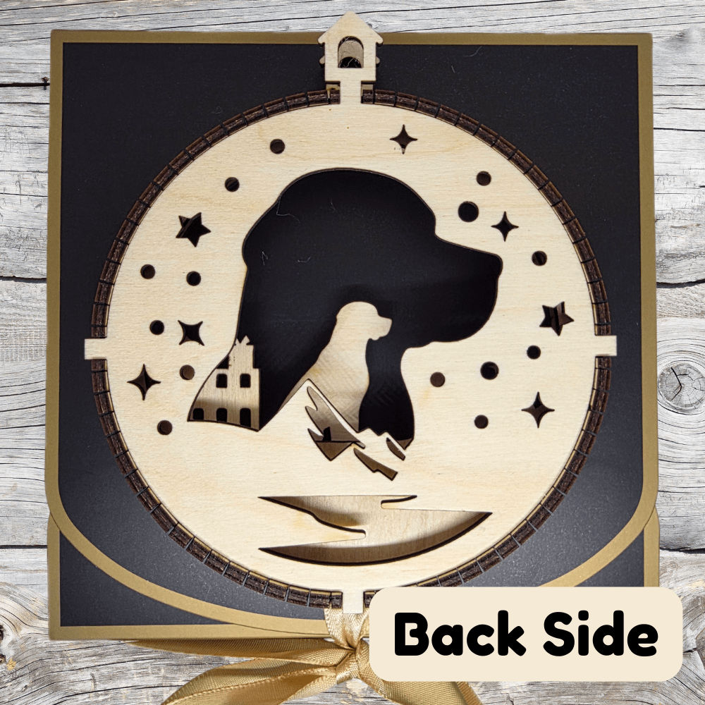 3D Wooden Dog Ornament: Labrador Retriever