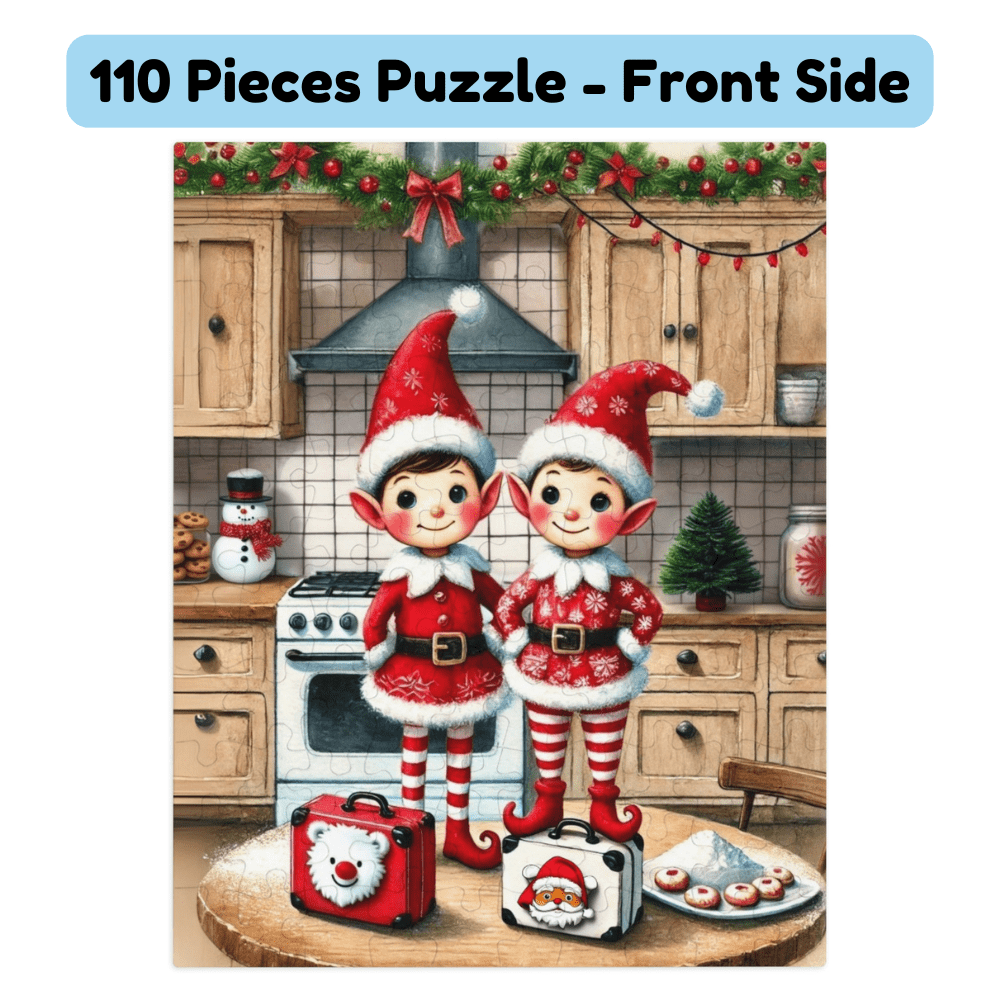 Christmas Gift, Personalized Elf Letter Double-Sided Jigsaw Puzzle: Wow, You Did It!