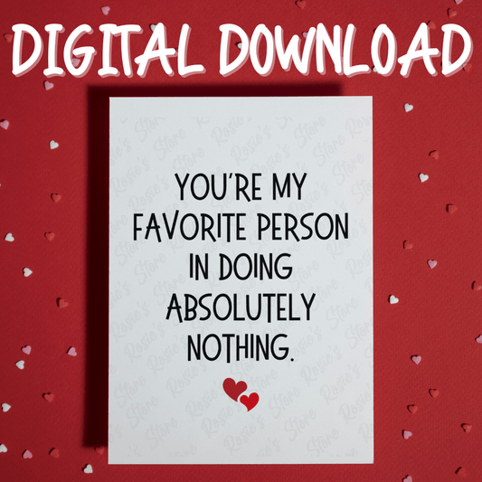 Digital Greeting Card: You're My Favorite Person
