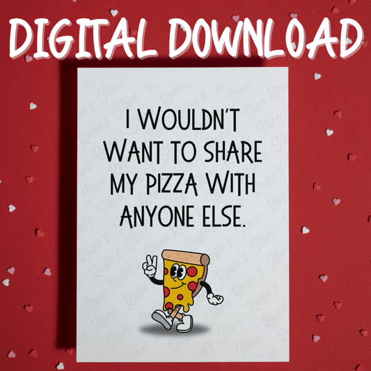 Digital Greeting Card: Pizza Lover