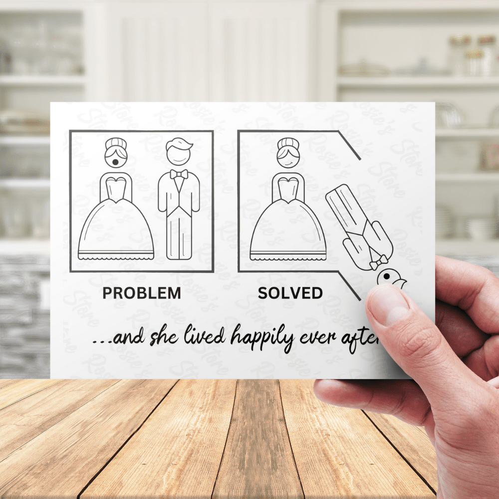 Divorce Greeting Card For Her: Problem Solved...