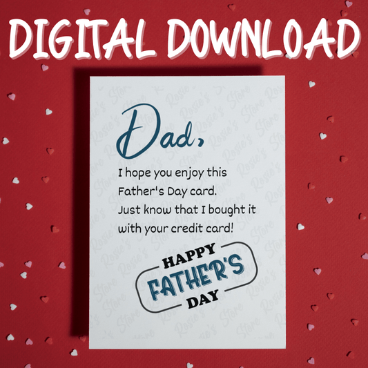 Dad Father's Day Digital Greeting Card: Dad, I Hope You Enjoy...
