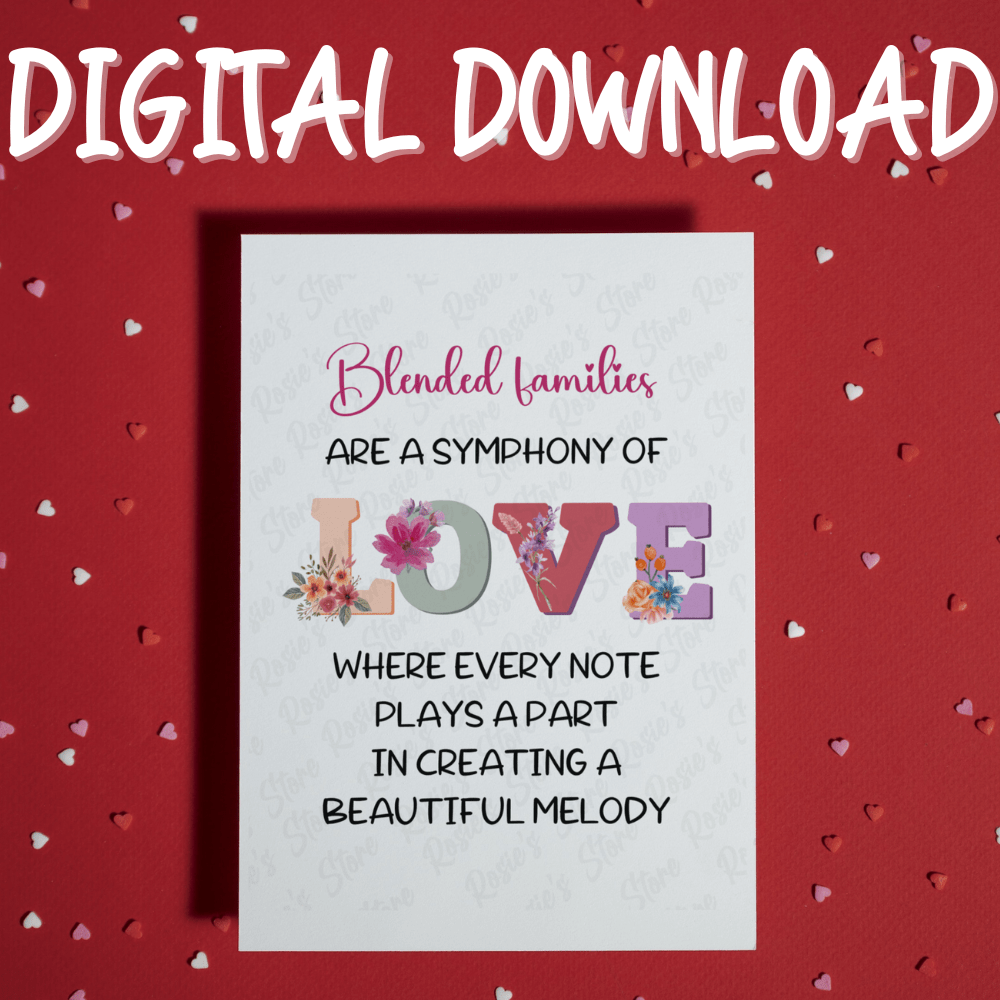 Blended Family Digital Greeting Card: A Symphony Of Love...