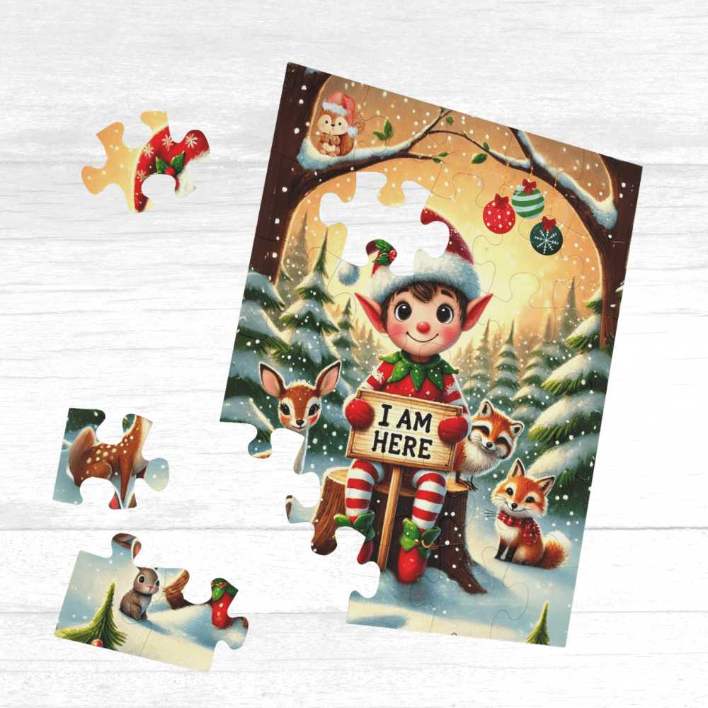 Christmas Gift, Personalized Elf Letter Double-Sided Jigsaw Puzzle: Hello From Your Elf (Elves)