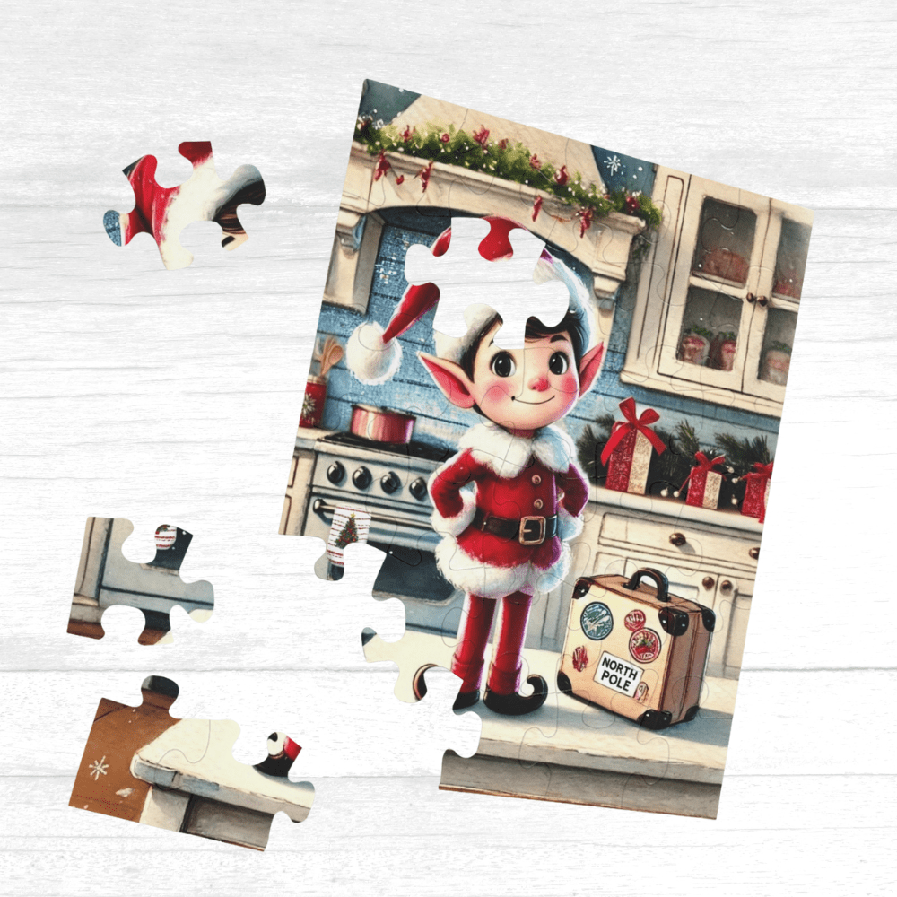 Christmas Gift, Personalized Elf Letter Double-Sided Jigsaw Puzzle: Wow, You Did It!