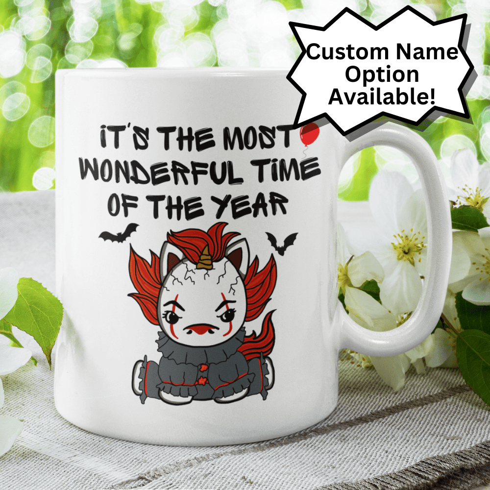 Halloween, Horror Movie Fans Coffee Mug: Unicorn Clownie