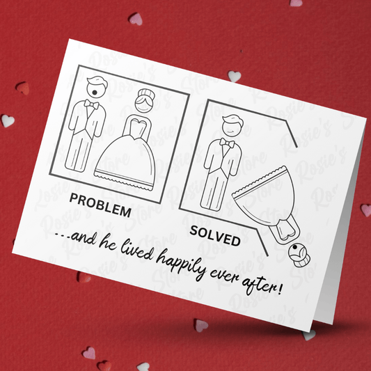 Divorce Greeting Card For Him: Problem Solved...