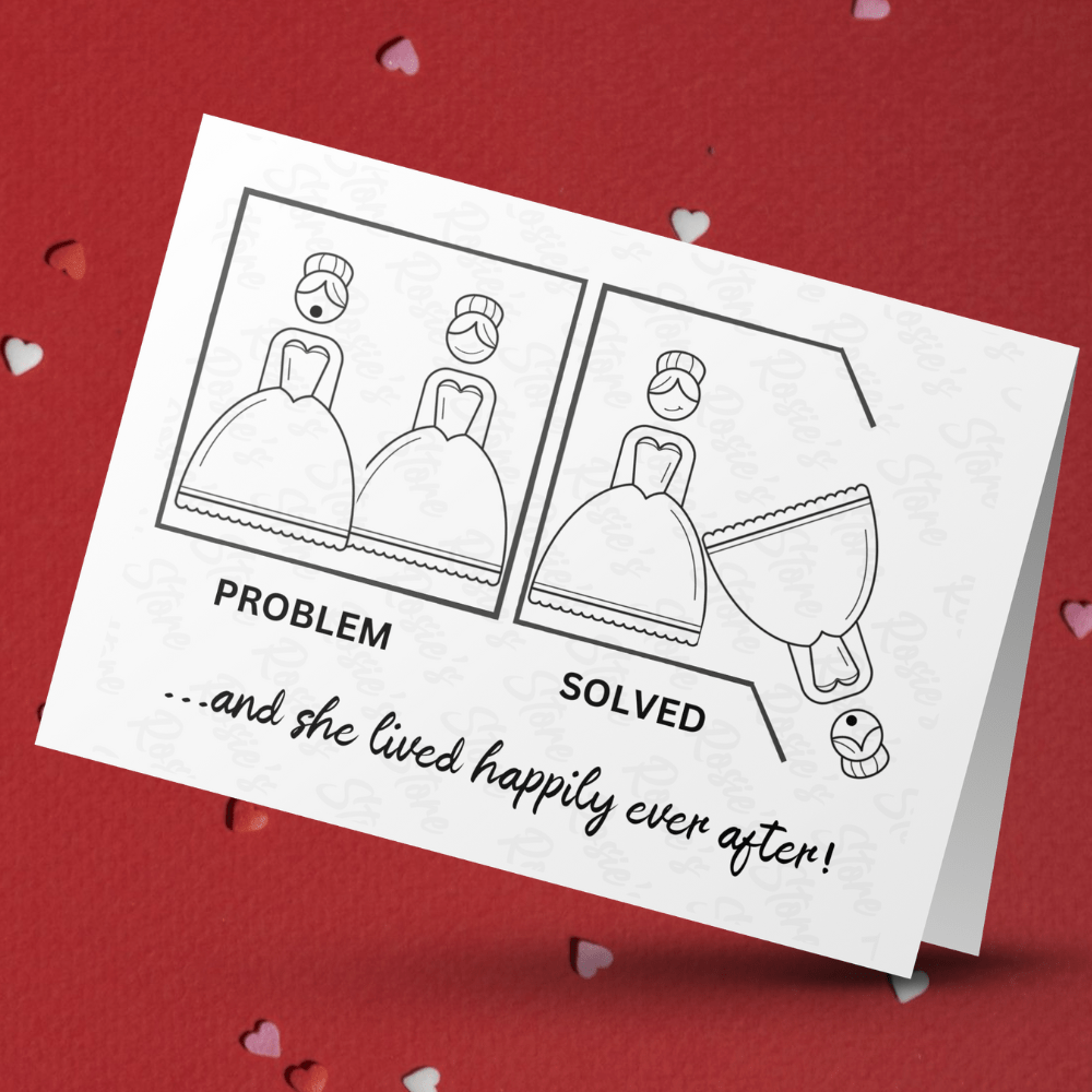 Divorce Greeting Card For Lesbian Couple: Problem Solved...