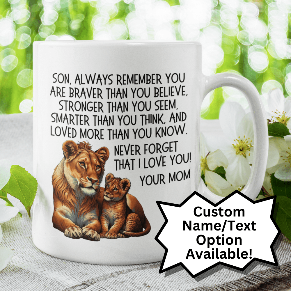 Son/Bonus Son/Stepson Gift From Mom/Bonus Mom/Stepmom, Coffee Mug: Always Remember...