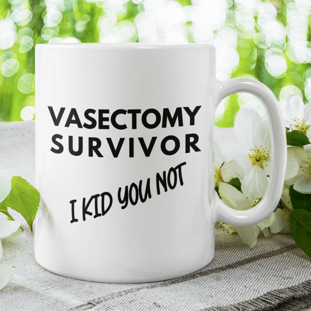 Vasectomy Gift, Coffee Mug: Vasectomy Survivor