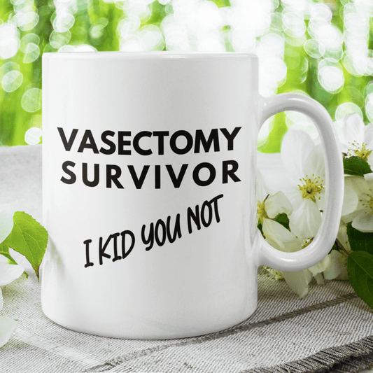 Vasectomy Gift, Coffee Mug: Vasectomy Survivor