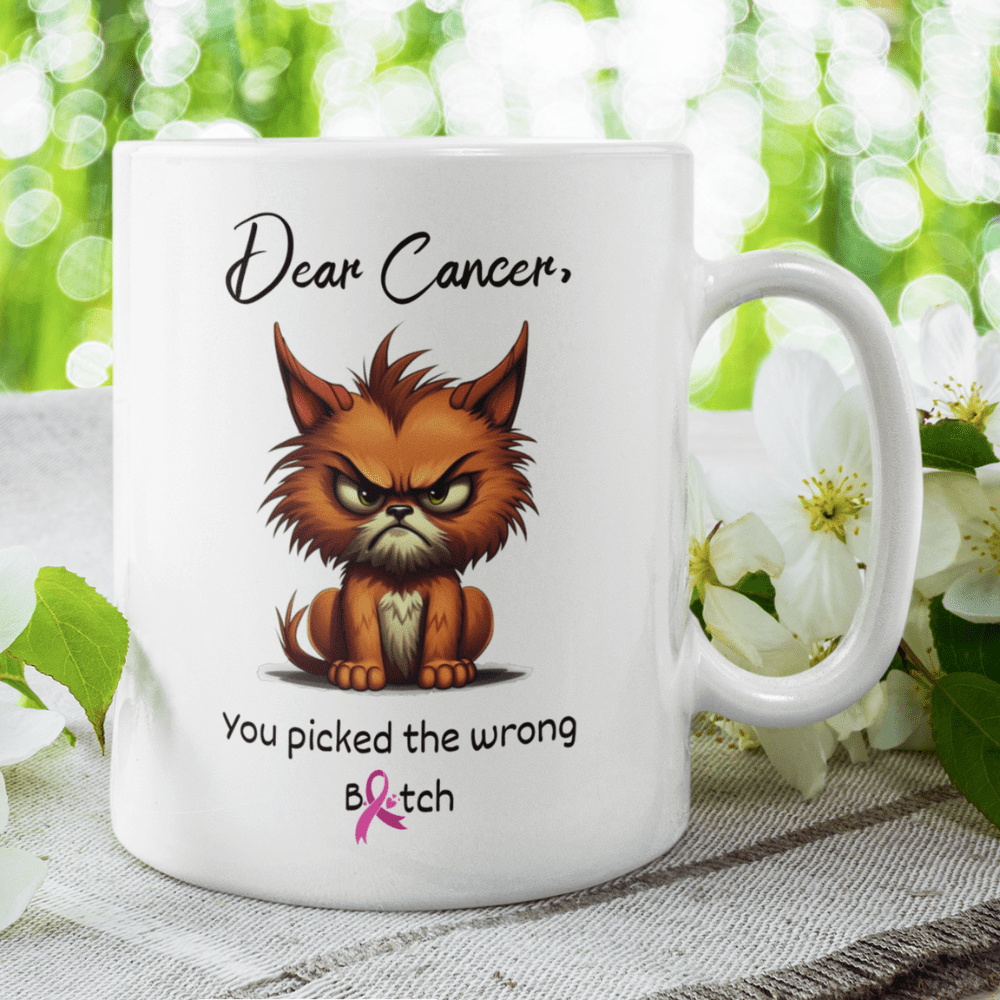 Cancer Gift, Coffee Mug: Dear Cancer...