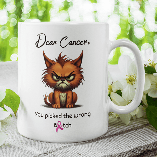 Cancer Gift, Coffee Mug: Dear Cancer...