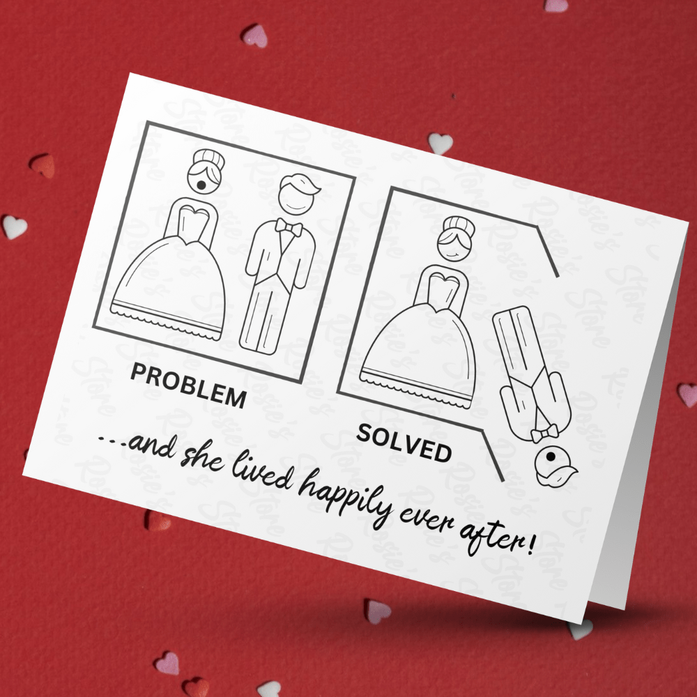 Divorce Greeting Card For Her: Problem Solved...