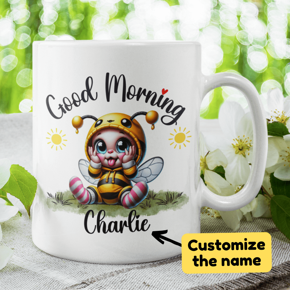 Good Morning Coffee Mug, Bee